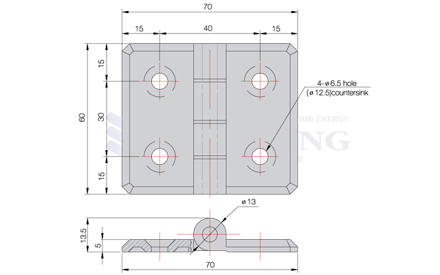 BẢN LỀ BYH6070